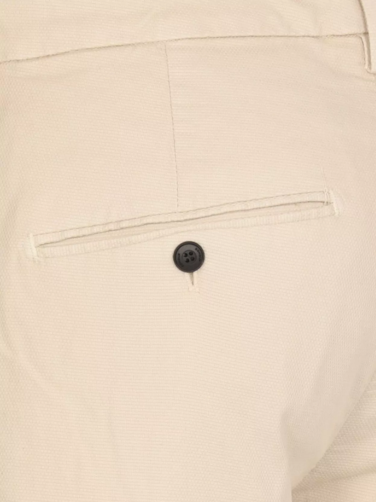 Dondup Straight Cuffed Hem Cotton Trousers