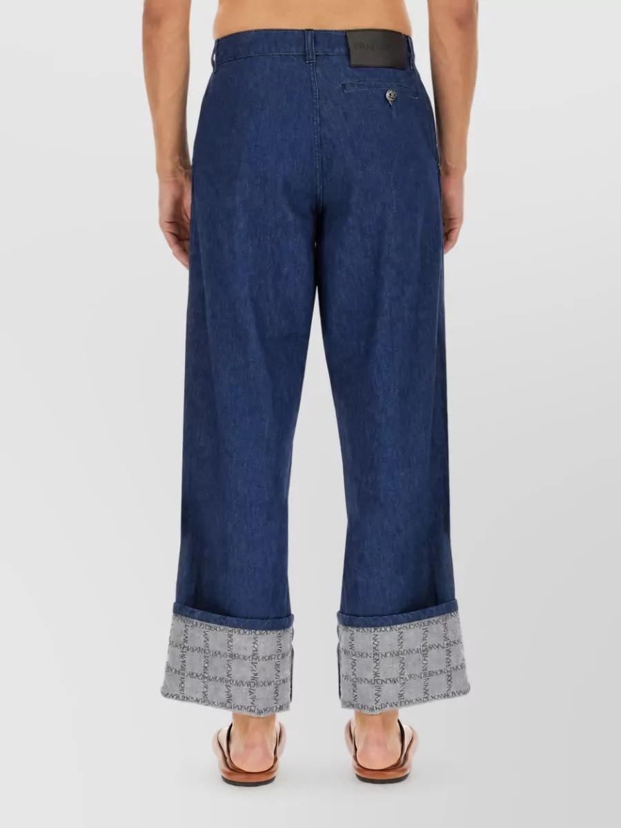 Jw Anderson Denim Wide-Leg Trousers