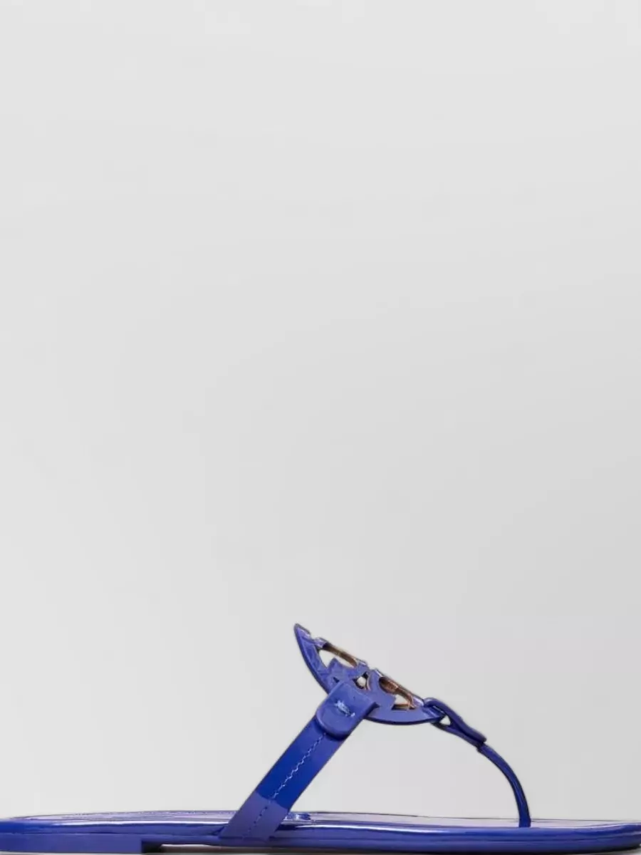 Tory Burch Leather Miller Cutout T-Strap Sandals