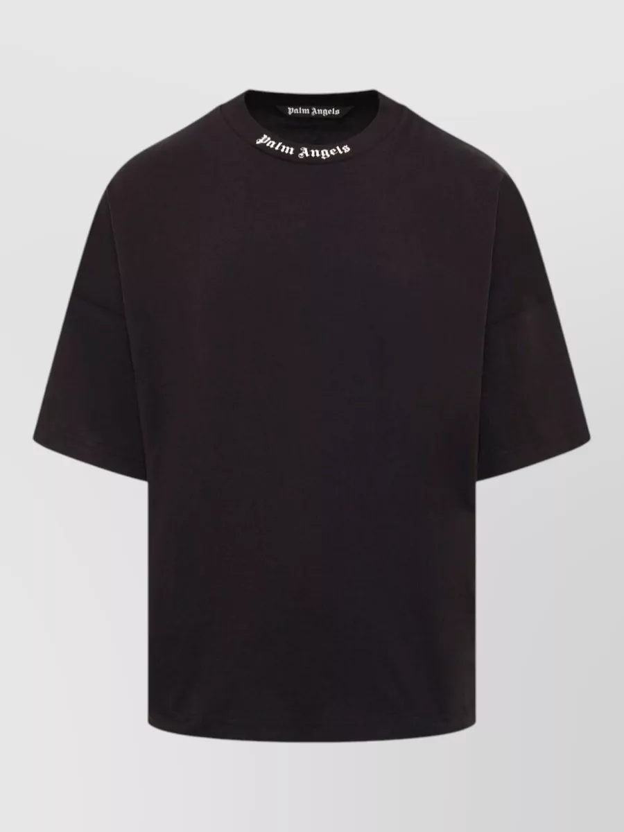 Palm Angels Cotton Oversized Logo-Print T-Shirt