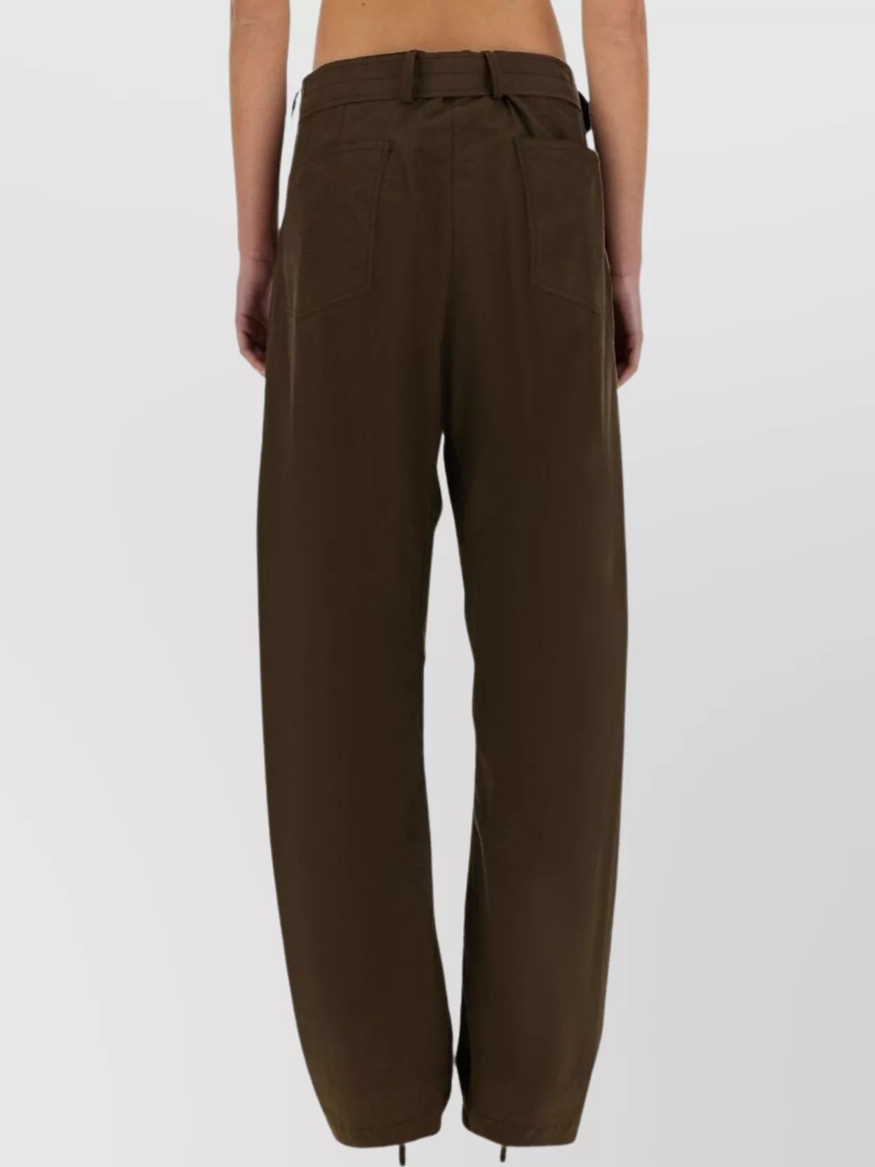 Shop Magda Butrym Wide-leg Trousers And Belt