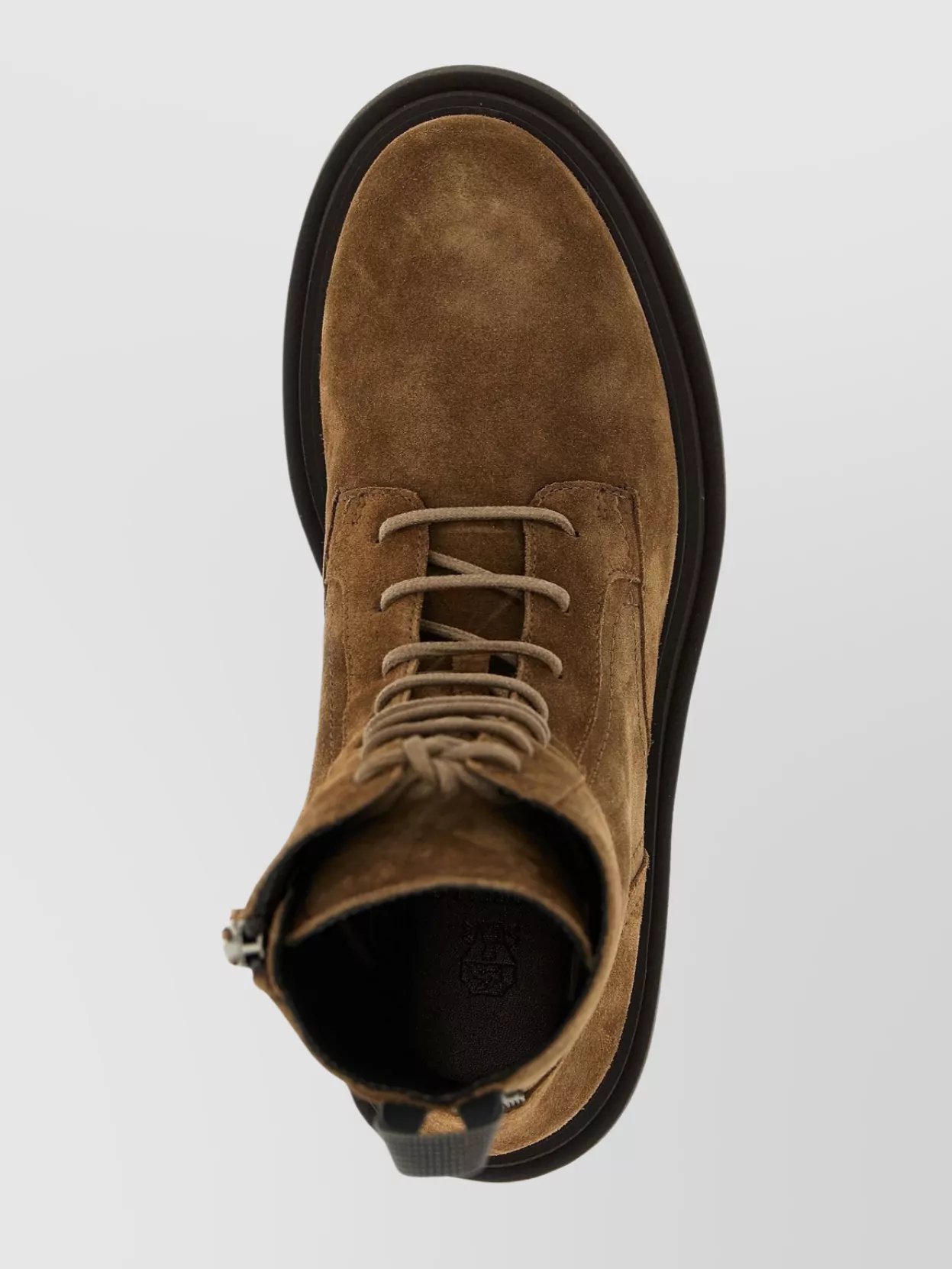 Brunello Cucinelli Suede Combat Boots Monile