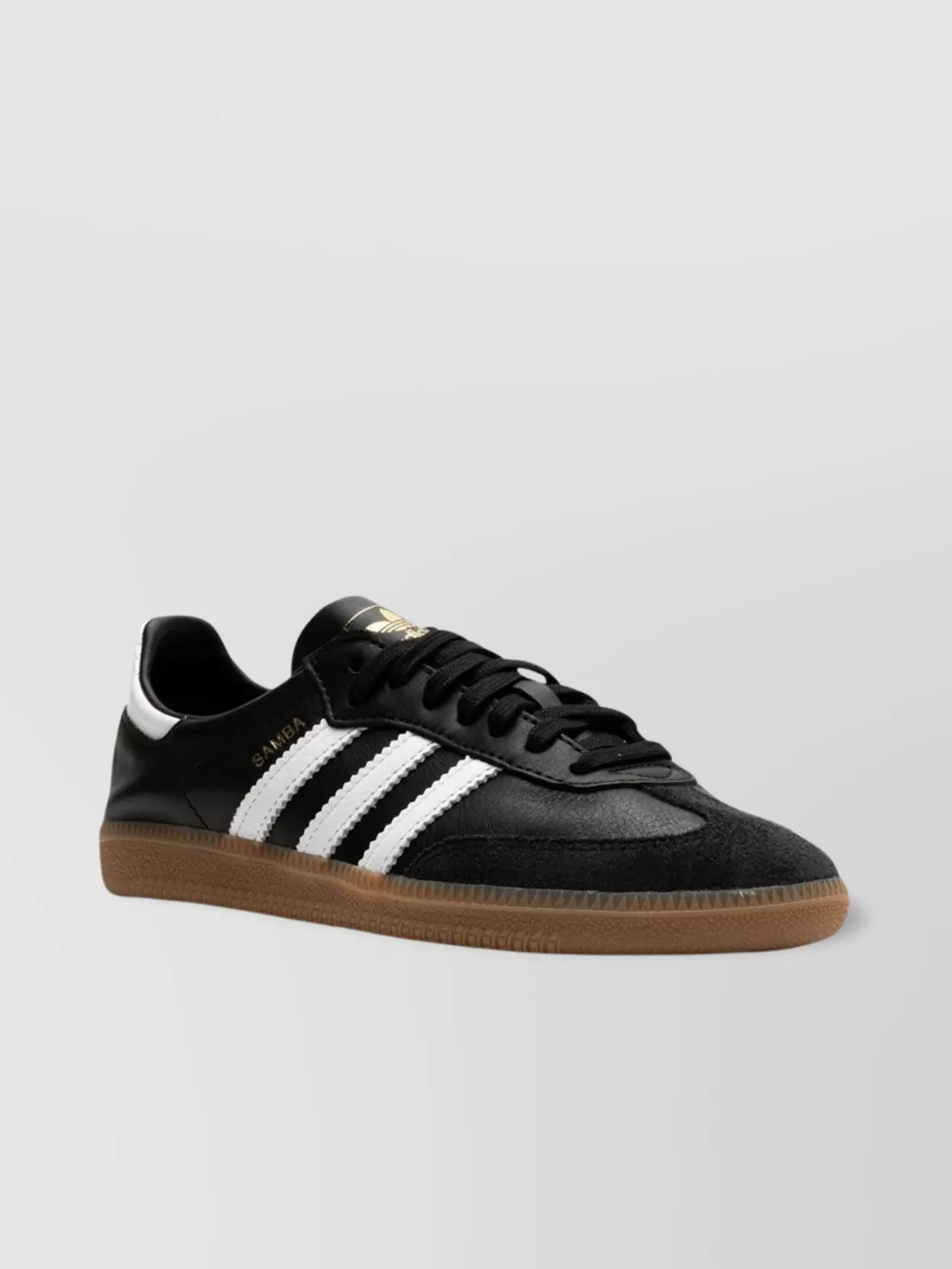 Adidas Originals Samba Og Logo-print Leather Low-top Trainers In Black