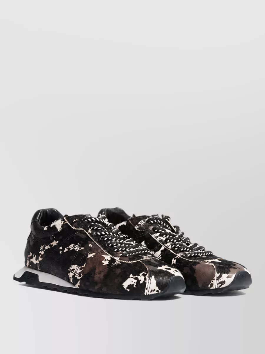 Ash leather lace-up sneakers