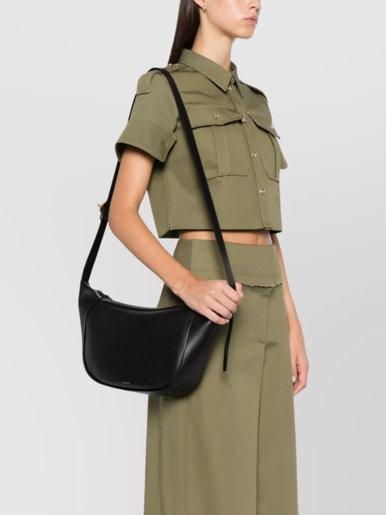 Wandler Adjustable Strap Smooth Finish Shoulder Bag
