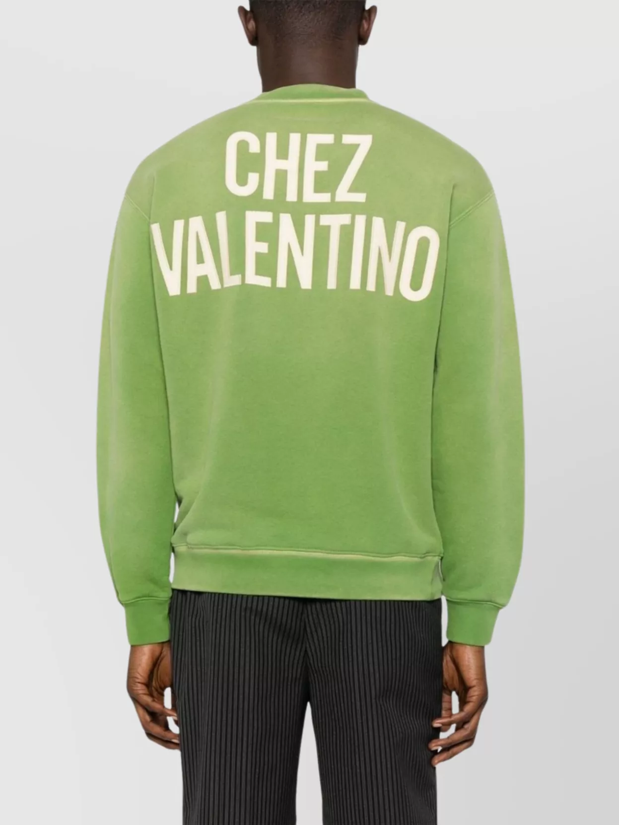 Valentino Cotton Sweatshirt With Graphic Text Print