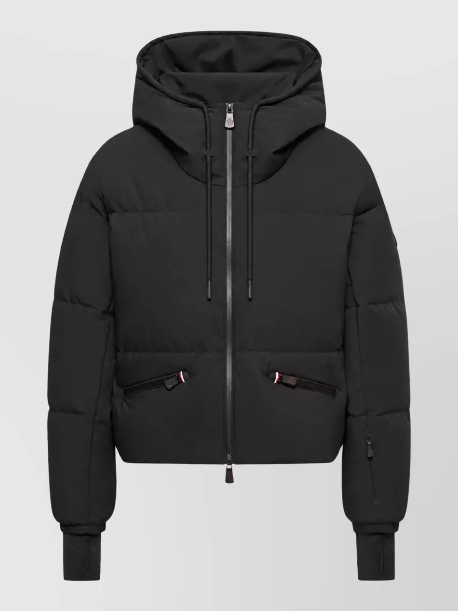 Moncler down hooded ski jacket