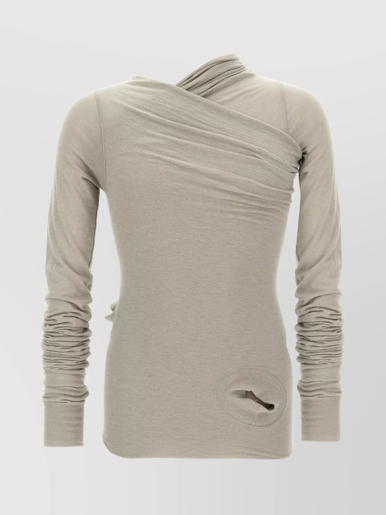 Rick Owens Hollywood Banana Long-sleeved T-shirt In Neutral