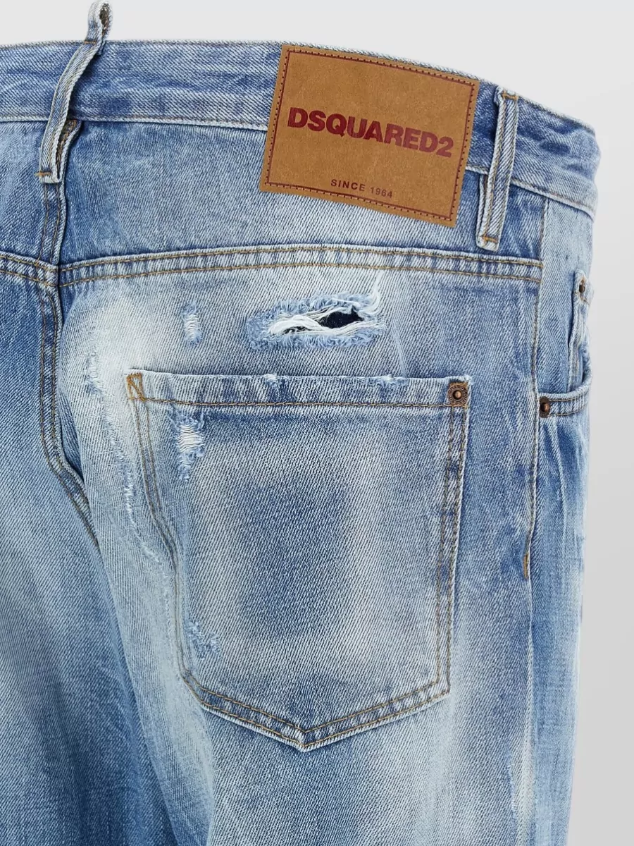Dsquared2 Denim Low-Rise Straight-Leg Jeans