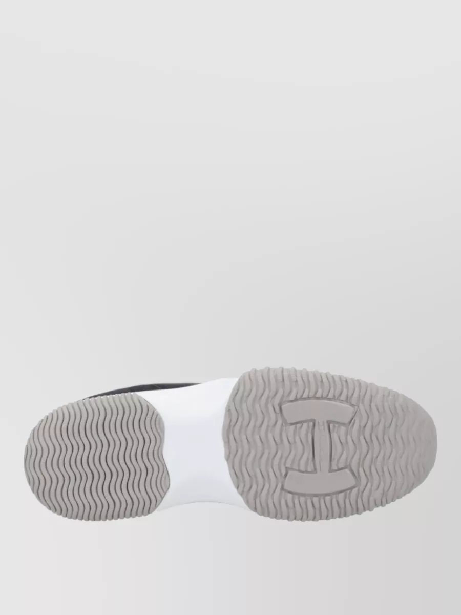 Hogan Low Top Sneakers Round Toe Rubber Sole