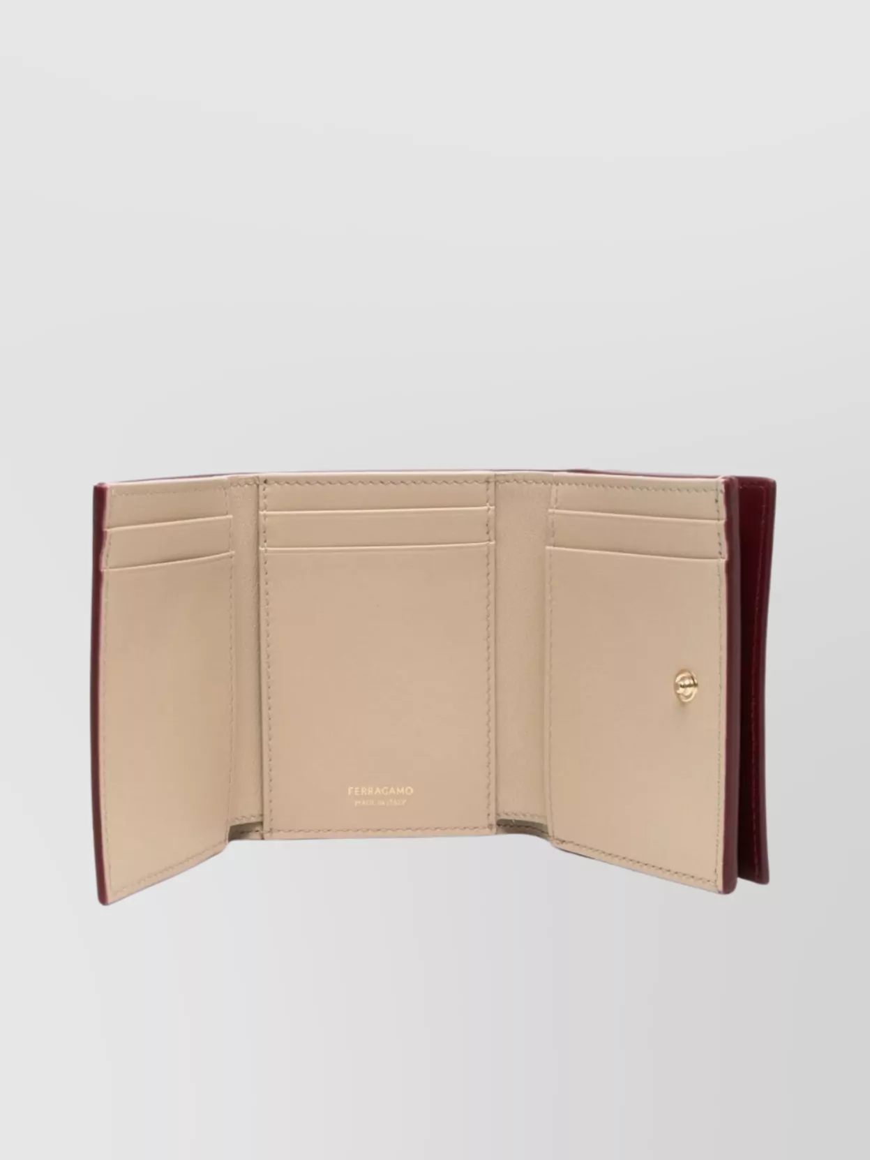 Ferragamo Trifold Leather Wallet Coin Pocket