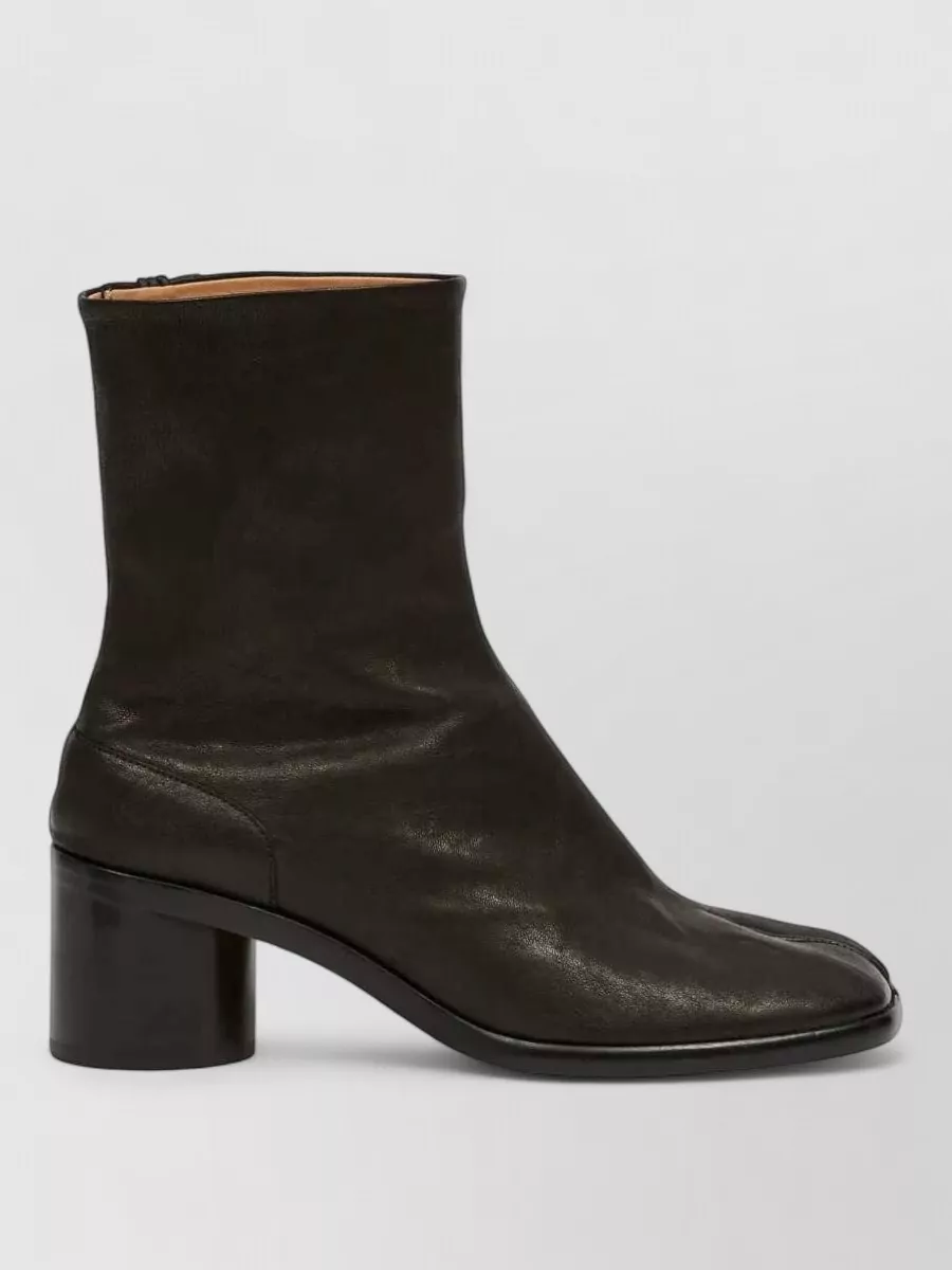 Maison Margiela Leather Tabi Ankle Boots