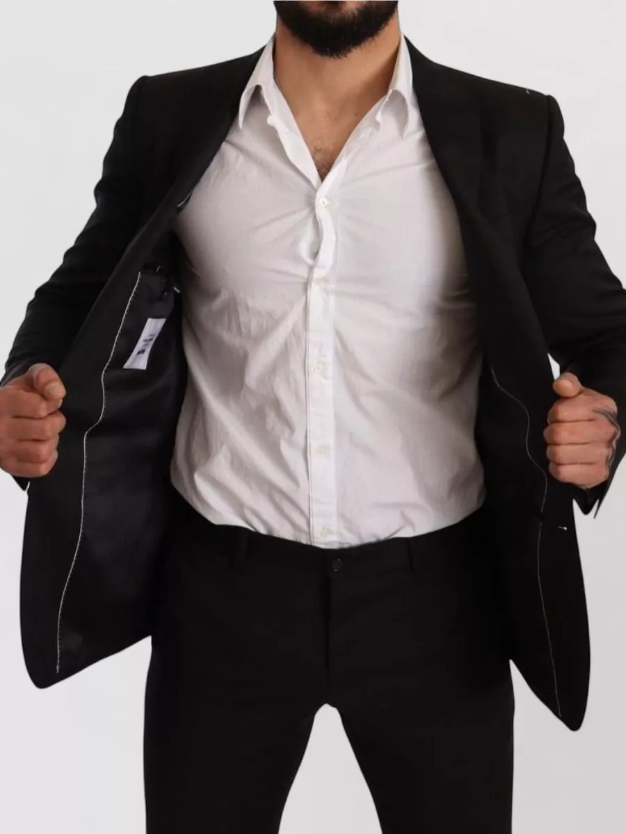 Dolce&Gabbana Wool Check Slim-Fit Single-Breasted Suit