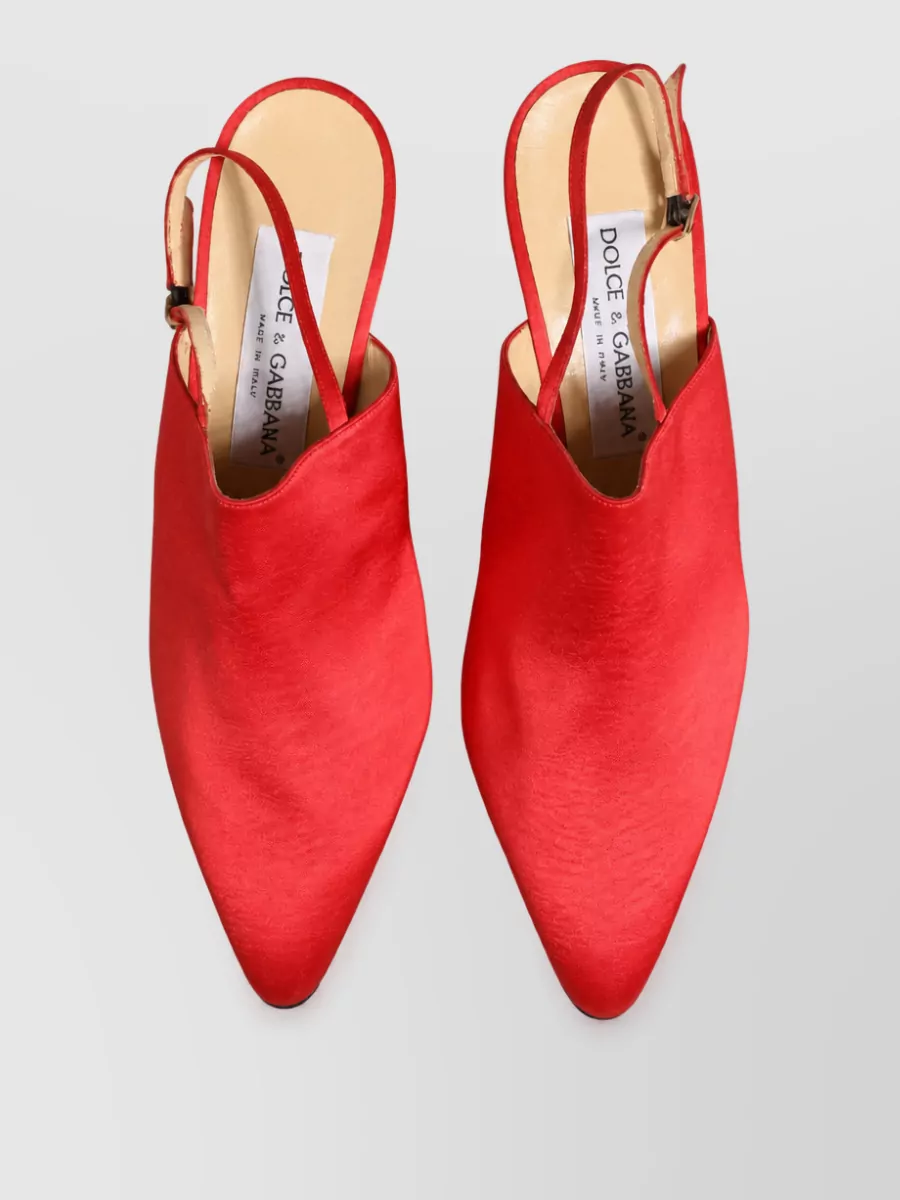 Dolce&Gabbana suede leather slingback mules