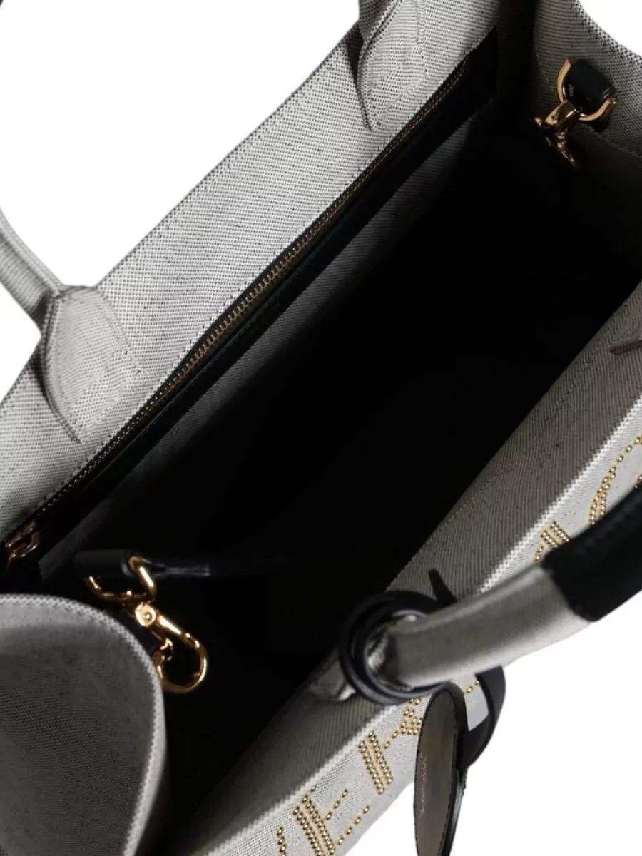 Versace La Medusa Leather Tote Bag