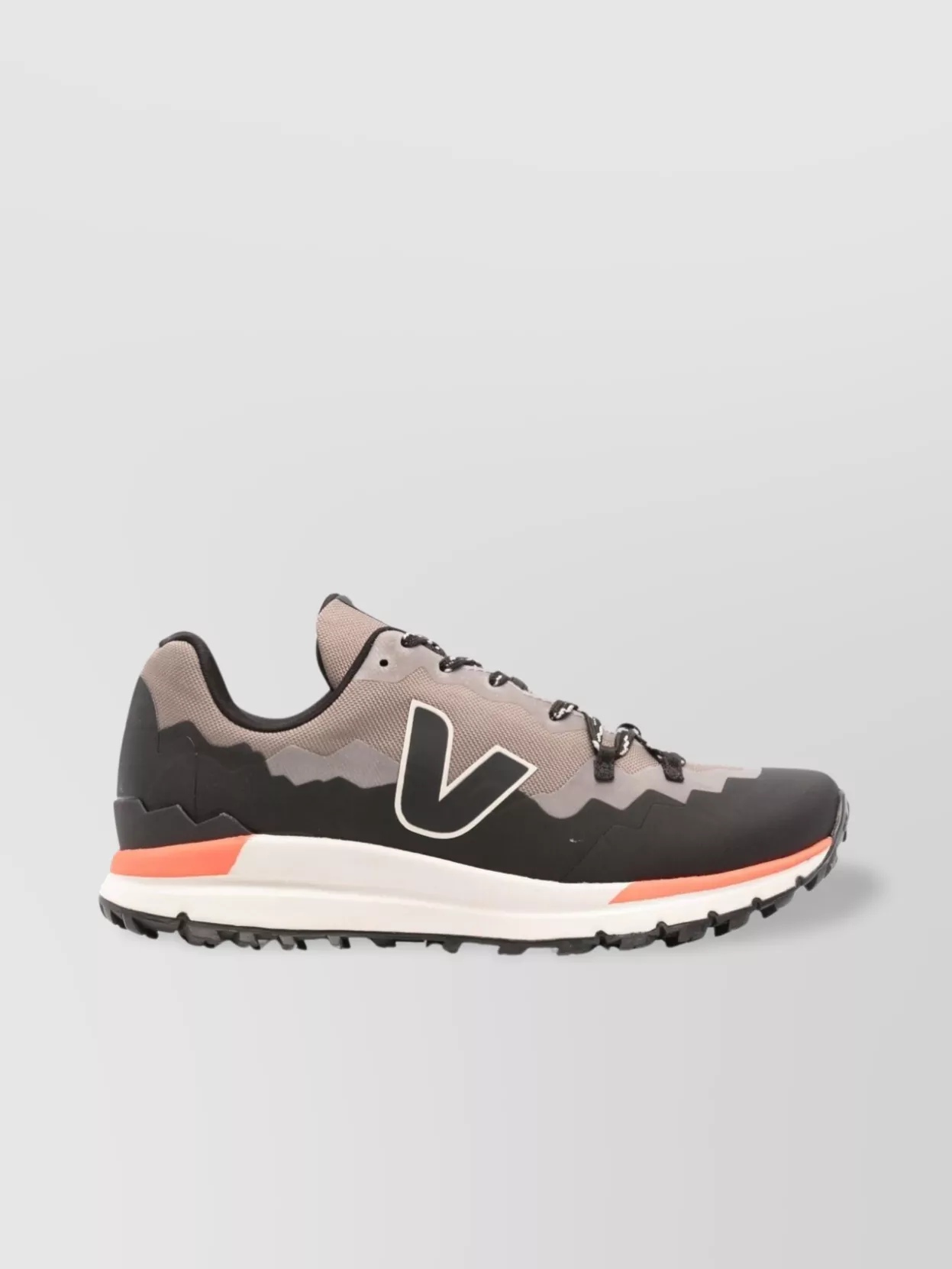 Veja Round Toe Rubber Sole Sneakers