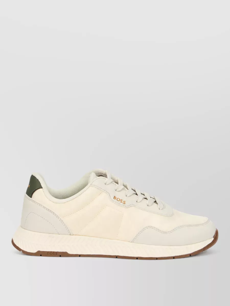 Boss Calfskin Low-Top Sneakers