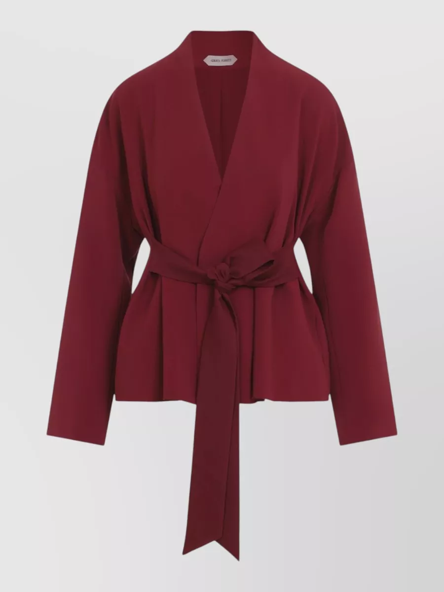 Alberta Ferretti Wrap Cady Suit Jacket