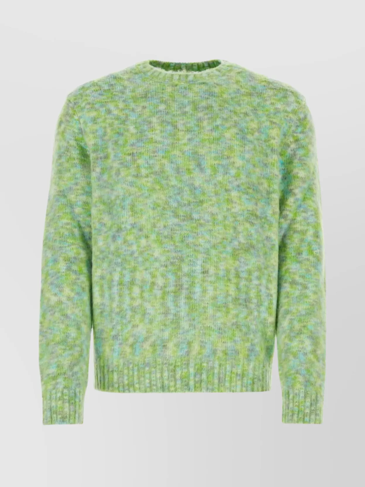 Shop Loewe Wool Blend Crew Neck Sweater