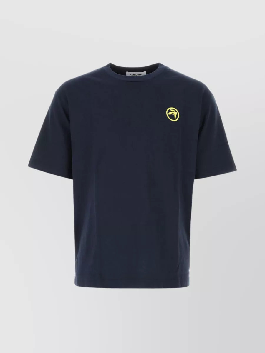 Shop Ambush Logo Print Oversize Crew-neck T-shirt In Blue