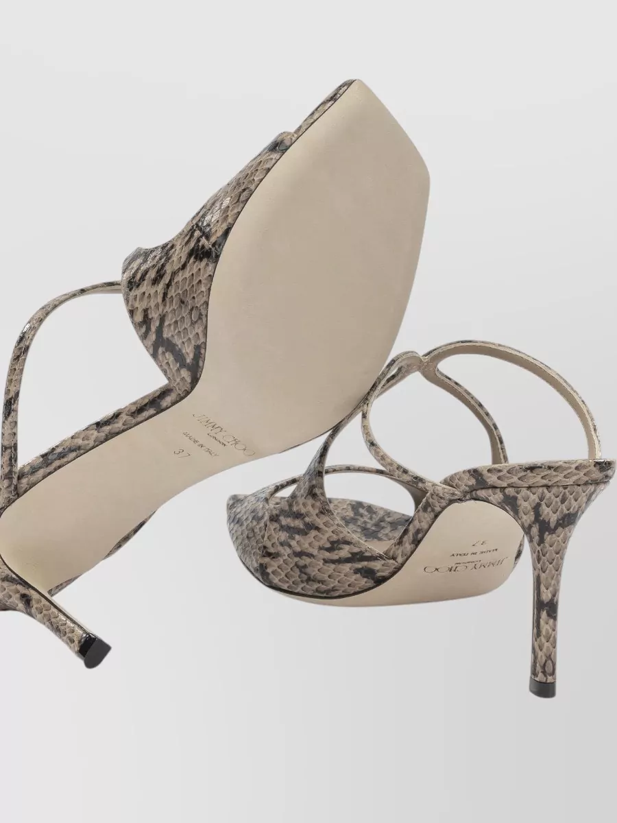 Jimmy Choo Leather Heeled Mules