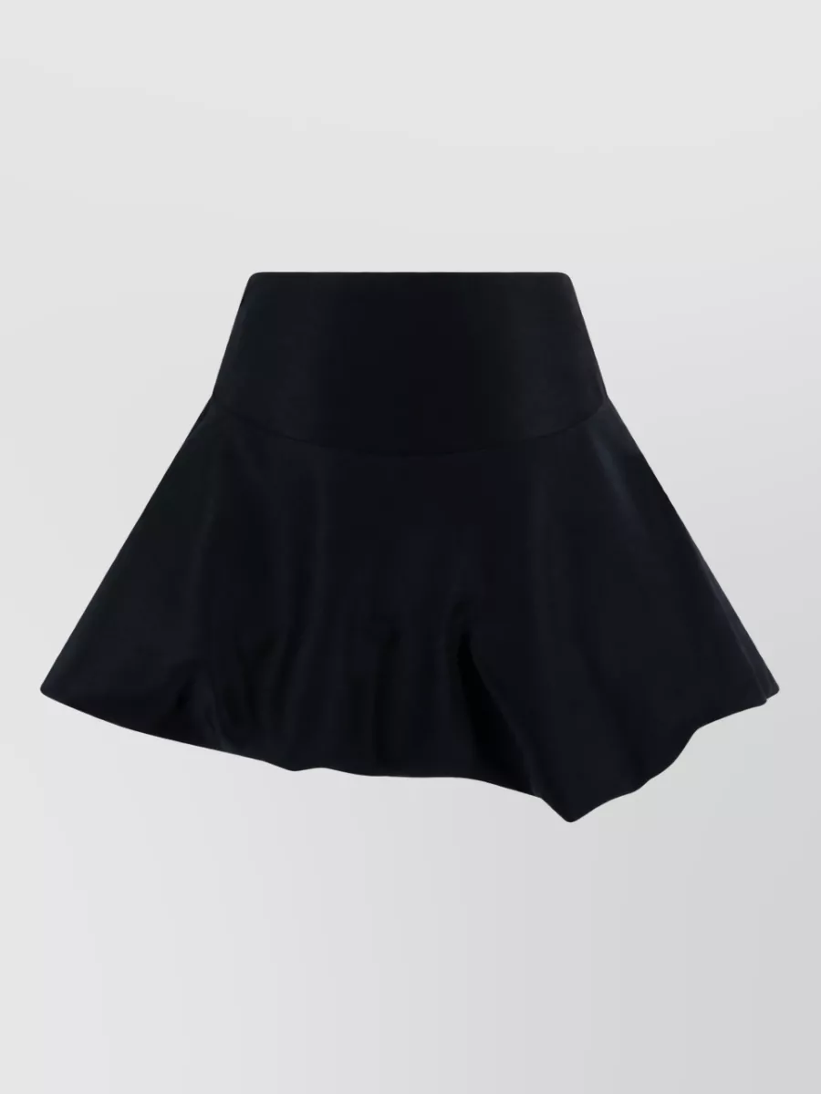 Balenciaga Wool Silk Balloon Mini Skirt