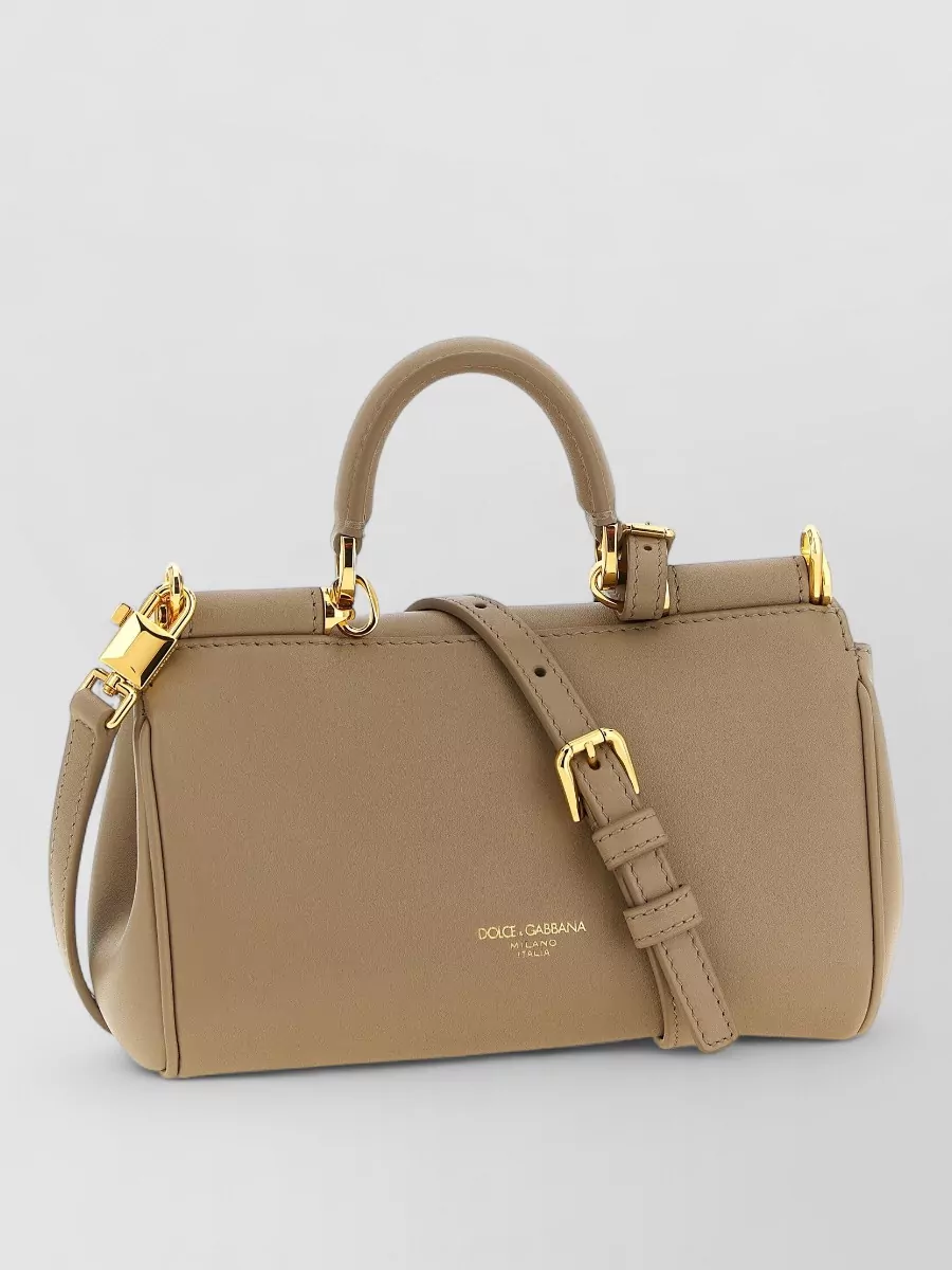 Dolce&Gabbana My Sicily Leather Clutch Bag