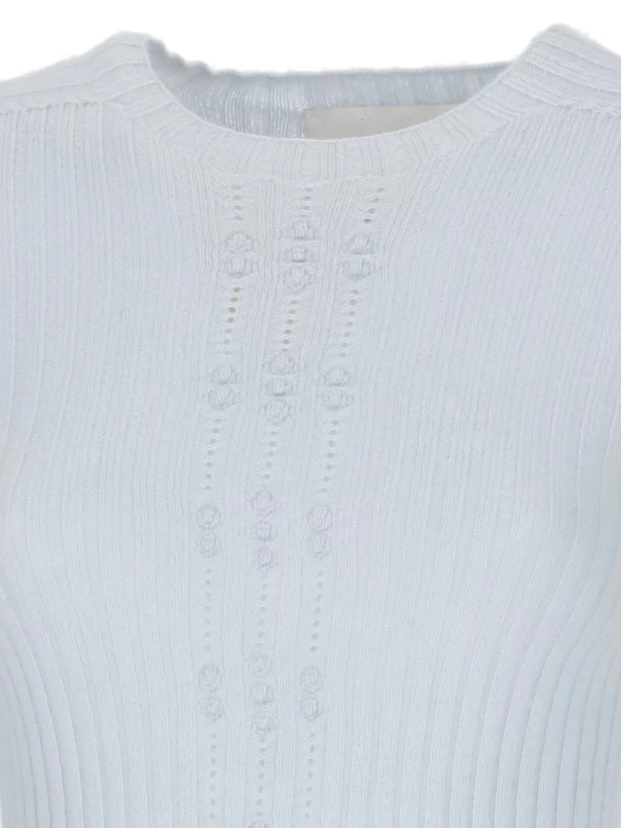 Vanise' Fitted Ribbed Knit Sweater With Long Sleeves