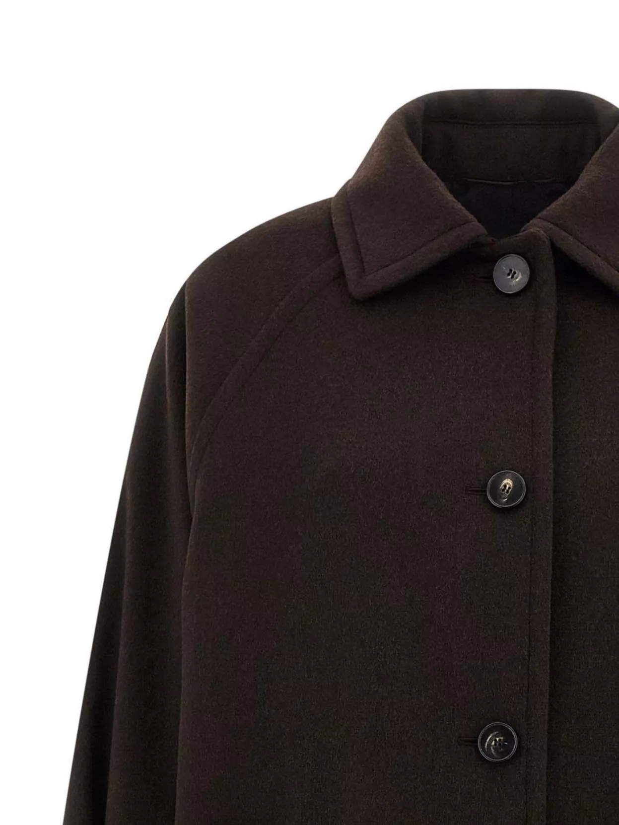 Alberto Biani Long Collared Coat With Side Pockets And Sleeves