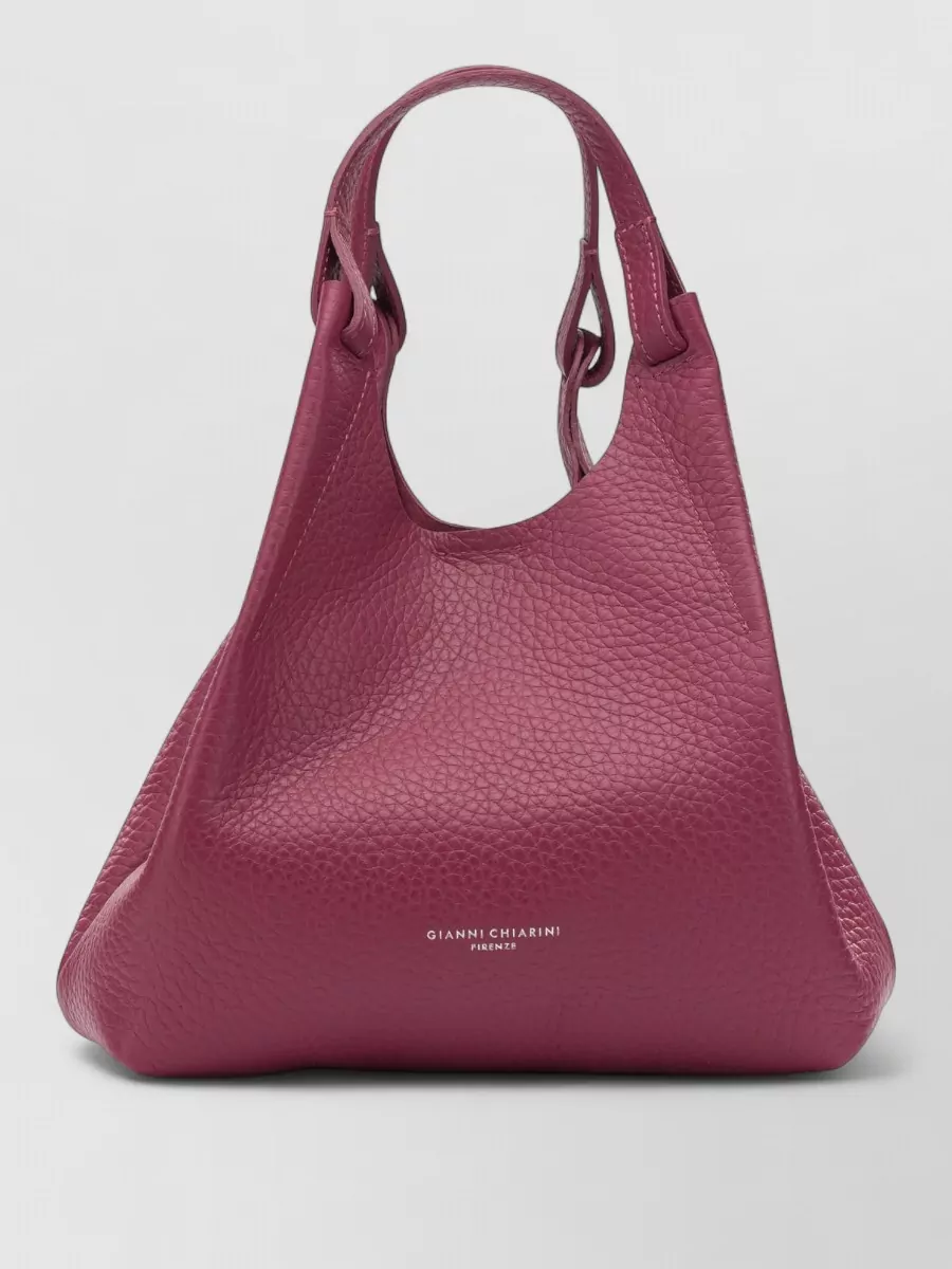Gianni Chiarini Fuchsia Leather Shoulder Bag