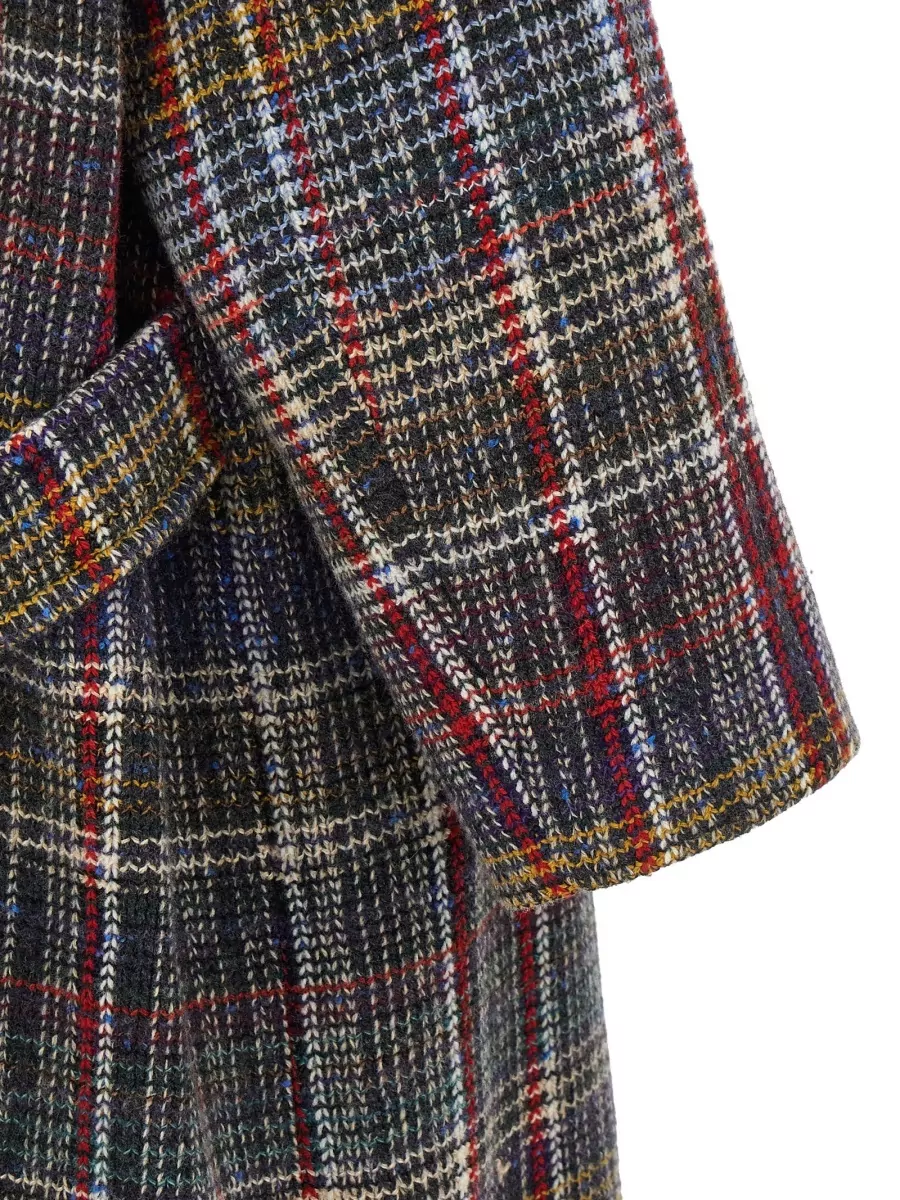 Missoni Wool Tartan Double-Breasted Coat
