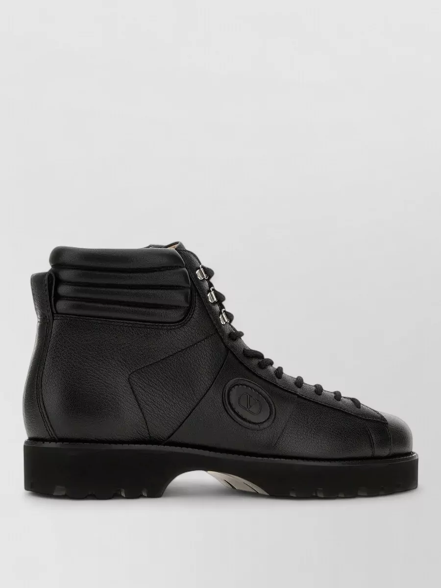 Valentino leather chunky ankle boots