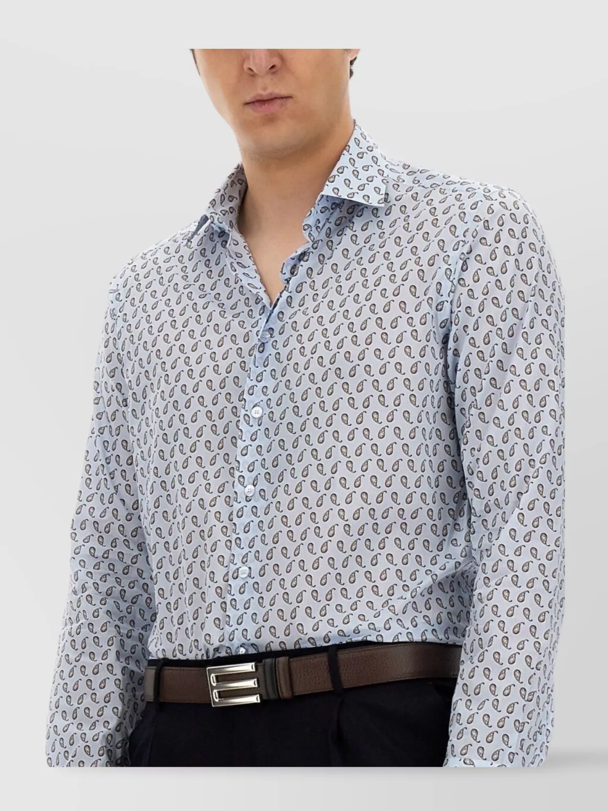 Etro Paisley Pattern Button-Down Collar Shirt