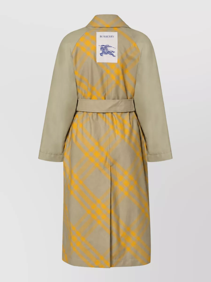 Burberry Checked Trench Coat