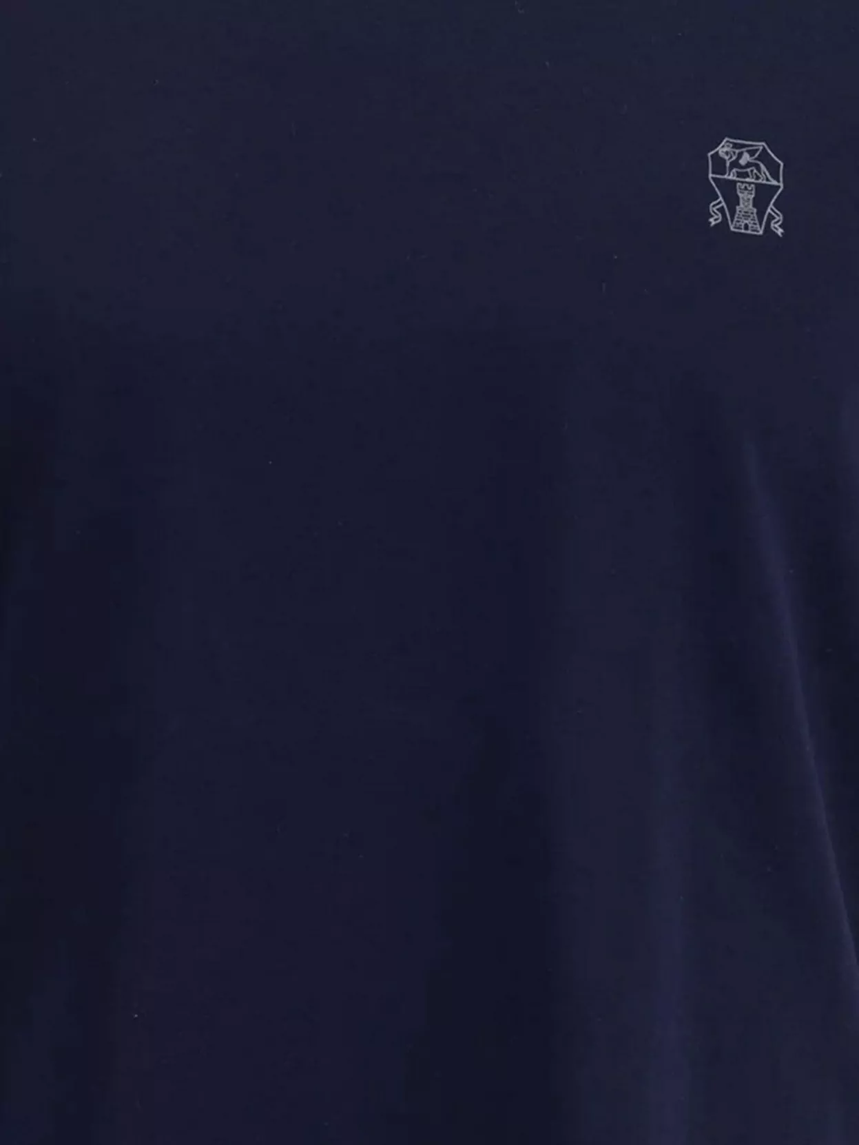 Brunello Cucinelli Cobalt Grey Crew Neck T-Shirt
