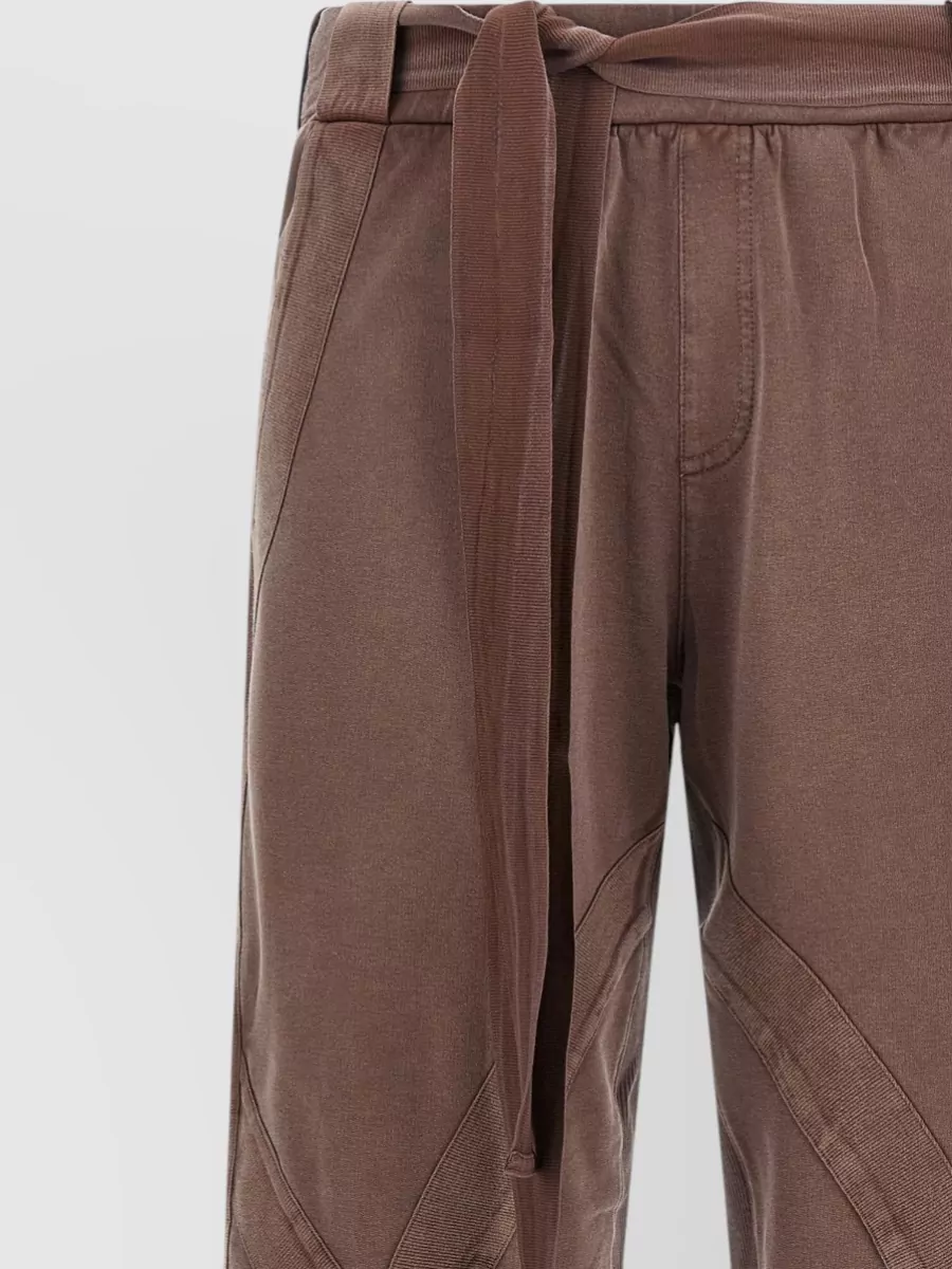 The Attico Ribbed Front Split Track Pants
