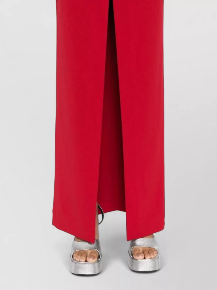 Solace London Crepe Strapless Maxi Dress