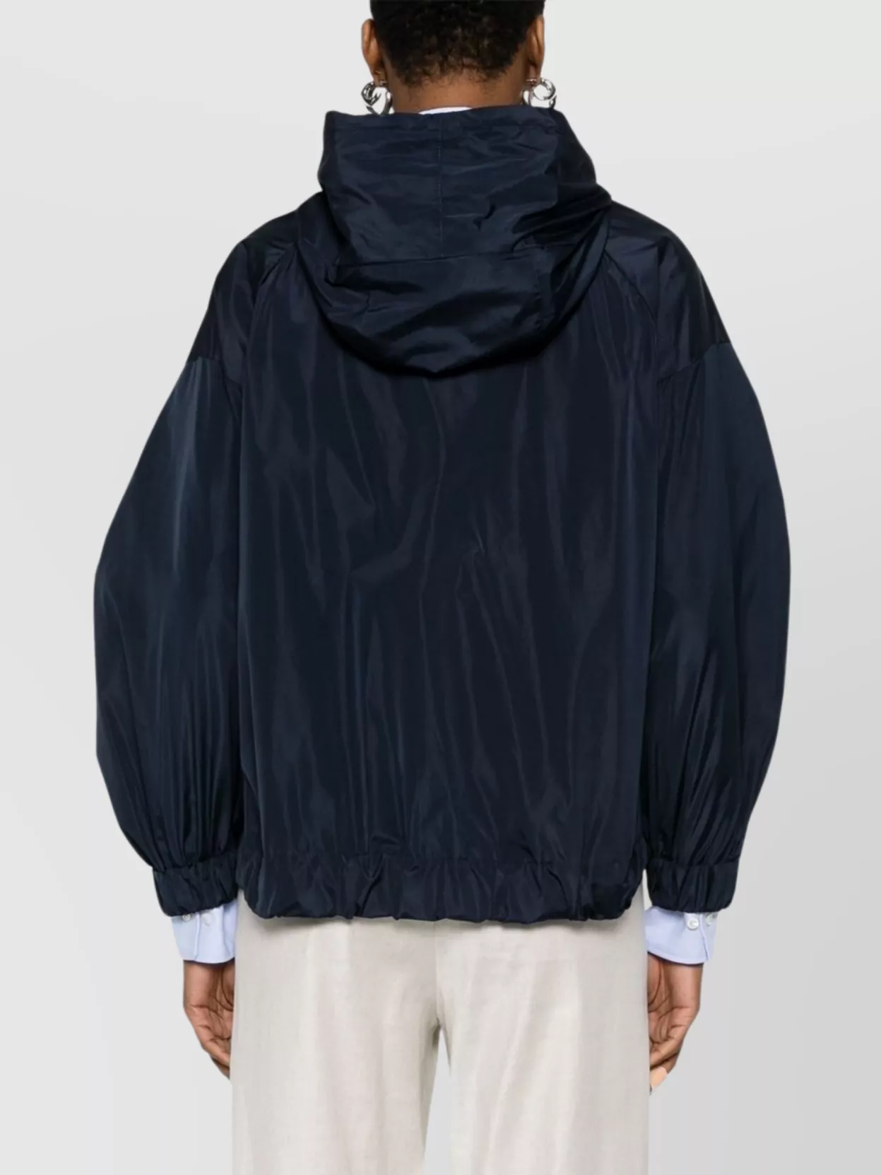 S Max Mara Straight Hooded Jacket Drawstring