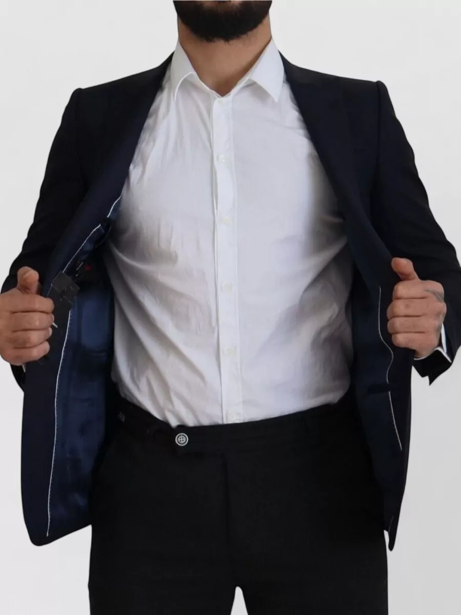 Dolce&Gabbana Wool Silk Single Breasted Blazer
