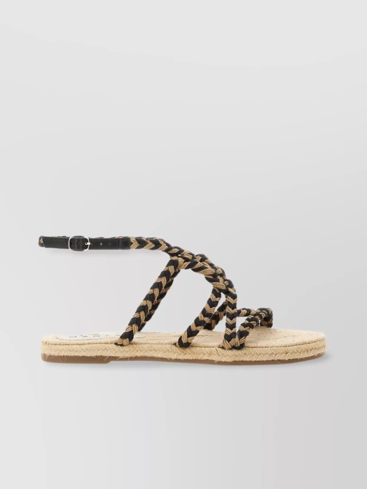 Manebi Braided Strap Flat Sole Sandals
