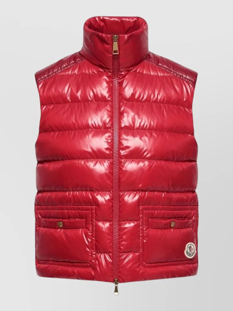 Moncler Down cropped slim-fit vest