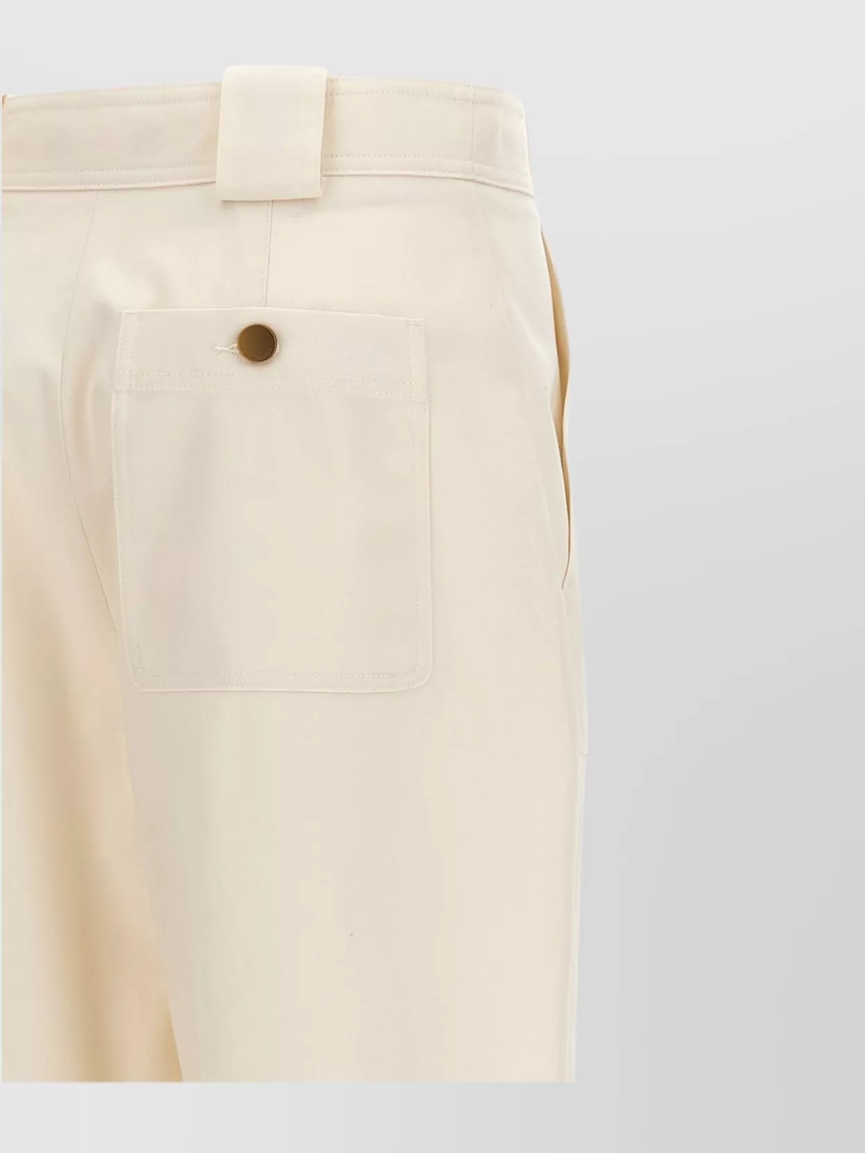 MAX MARA WIDE LEG TROUSERS WITH FRONT AND BACK POCKETS