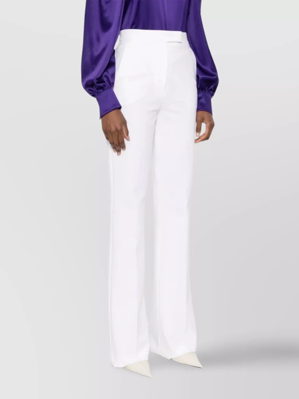 Max Mara High Waist Wide Leg Trousers With Pockets