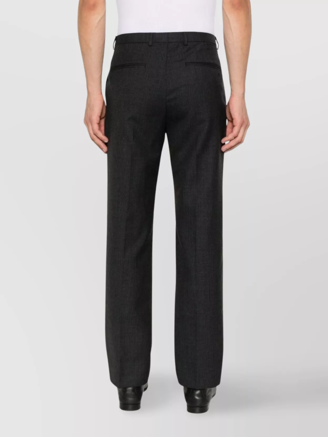 Gucci Straight Checked Trousers With Pockets And Loops