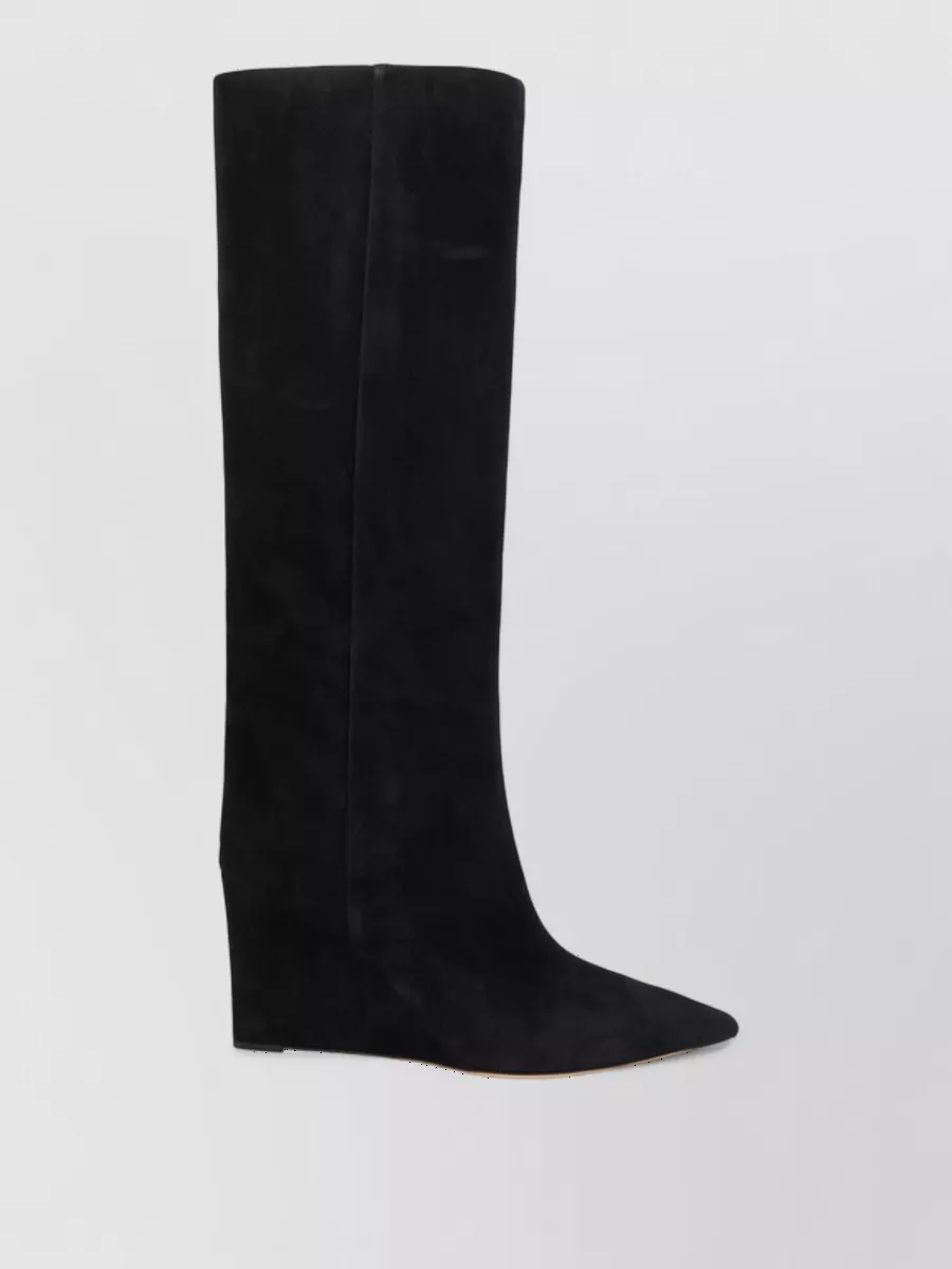 Jimmy Choo Suede High Wedge Knee-High Boots