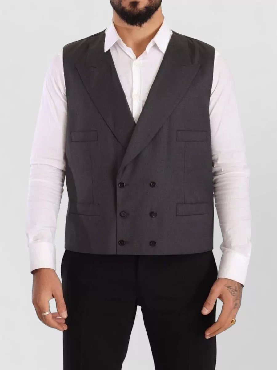 Dolce&Gabbana Virgin Wool Double-Breasted Blazer