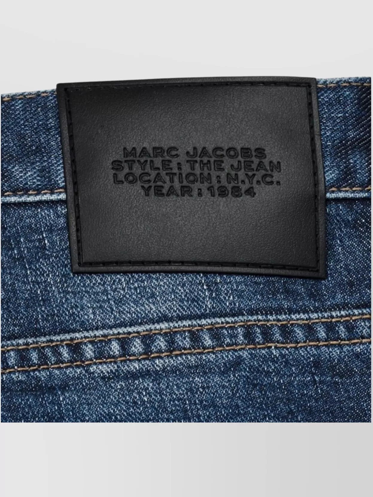 Marc Jacobs Belt Loops Five-Pocket Style Faded Effect