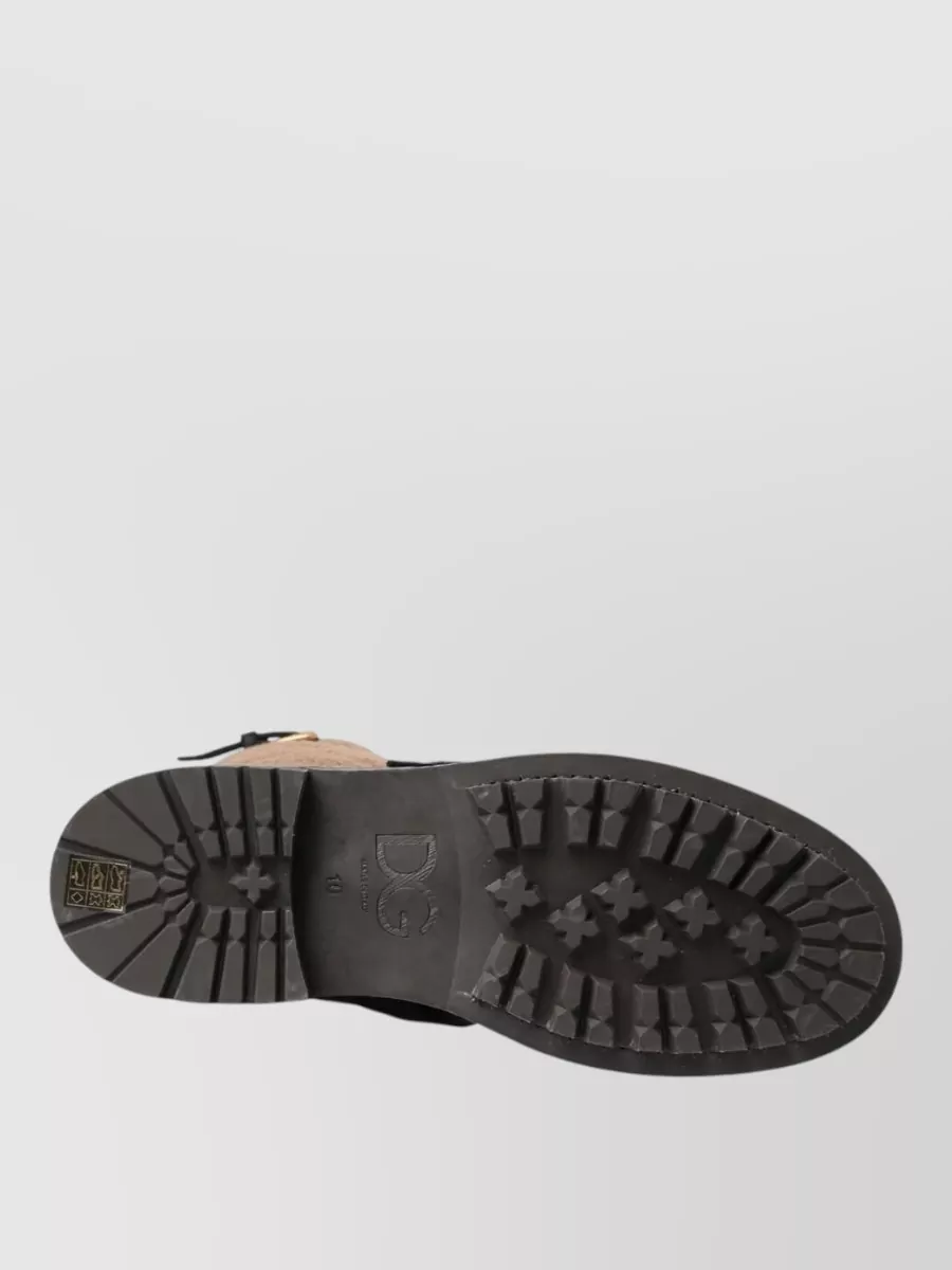 Dolce&Gabbana Leather Shearling Boots