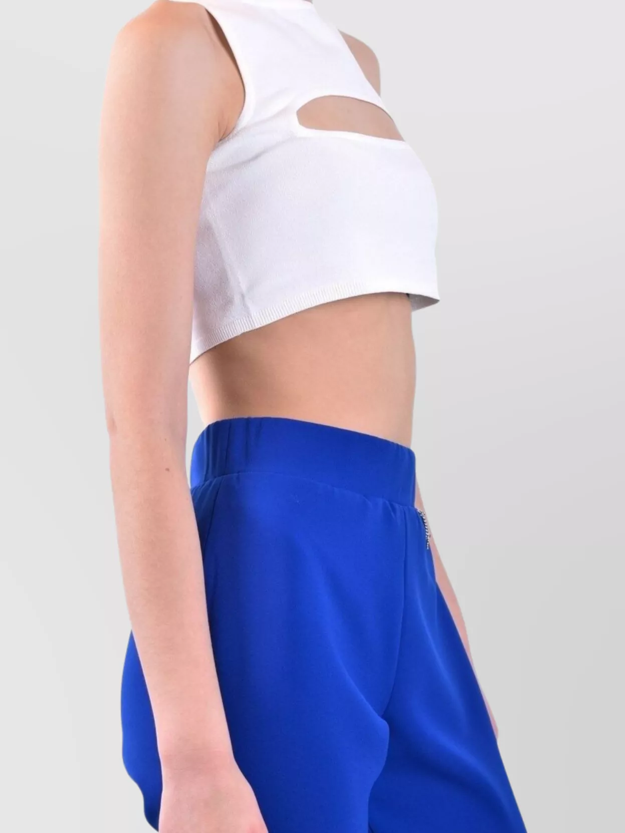 Dsquared2 Short Cut-Out Round Neck Sleeveless Top