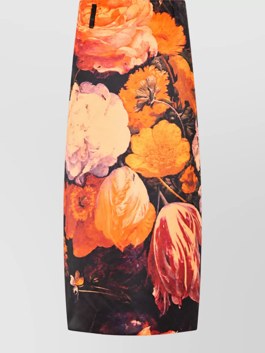 Dries Van Noten printed maxi skirt